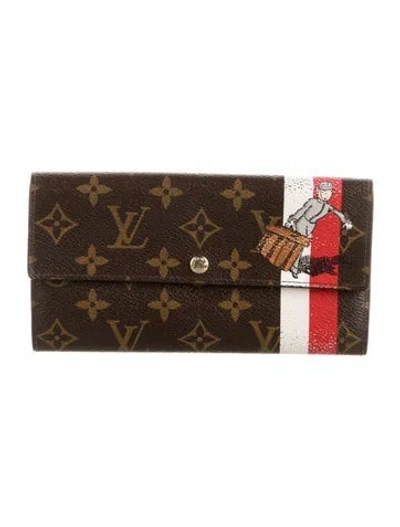 Pre-owned Louis Vuitton 2006 Monogram Pattern Sarah Wallet In Multi