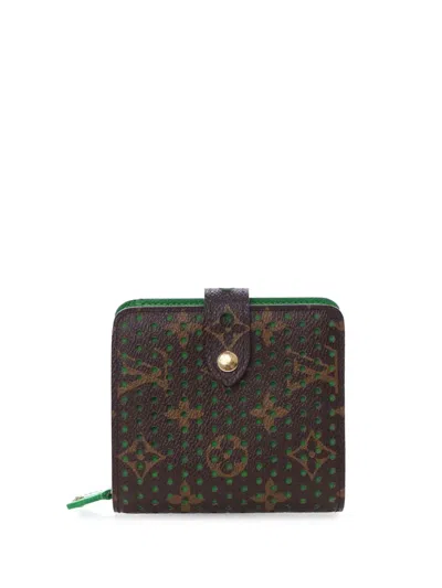 Pre-owned Louis Vuitton 2006 Monogram Perforated Compact Zipped Wallet Small Wallets In Brown