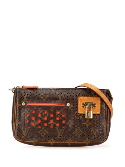 Pre-owned Louis Vuitton 2006 Monogram Perforated Pochette Accessoires Shoulder Bag