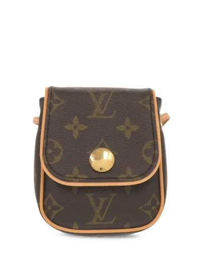 Pre-owned Louis Vuitton 2006 Monogram Pochette Cancun Crossbody Bag In Brown