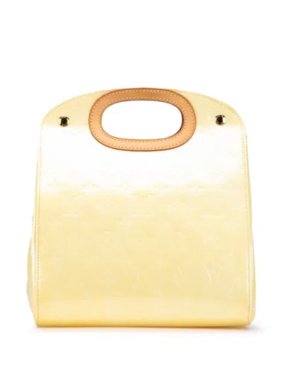 Pre-owned Louis Vuitton 2006 Monogram Vernis Maple Drive Handbag In Yellow