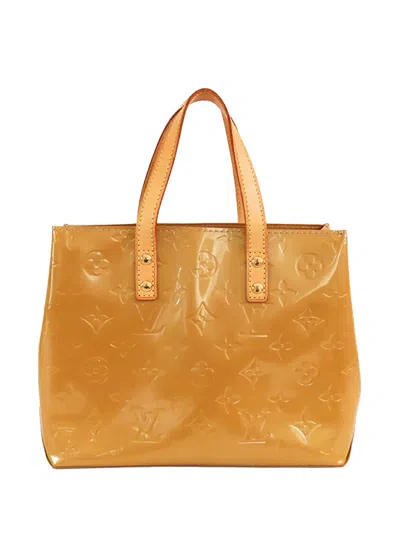 Pre-owned Louis Vuitton 2006 Monogram Vernis Reade Pm Handbag In Brown