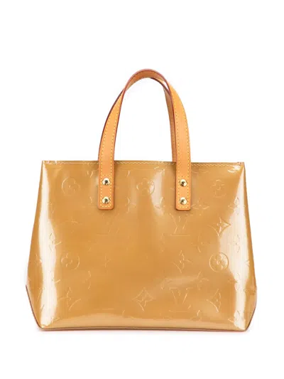 Pre-owned Louis Vuitton 2006 Monogram Vernis Reade Pm Handbag In Brown