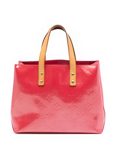 Pre-owned Louis Vuitton 2006 Monogram Vernis Reade Pm Handbag In Pink