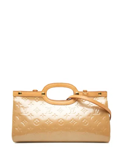Pre-owned Louis Vuitton 2006 Monogram Vernis Roxbury Drive Satchel In Brown