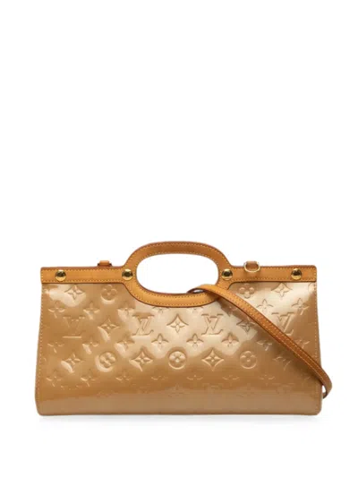 Pre-owned Louis Vuitton 2006 Monogram Vernis Roxbury Drive Satchel In Brown