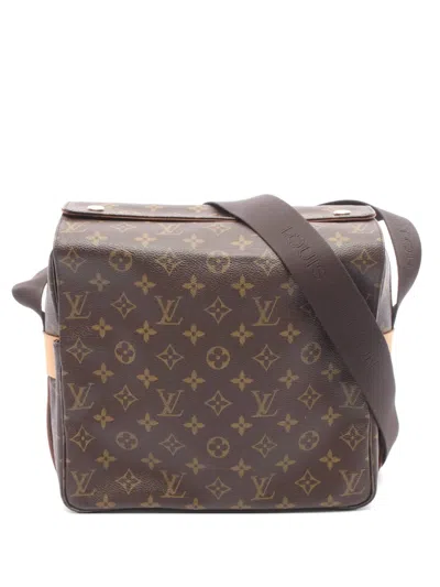 Pre-owned Louis Vuitton 2006 Naviglio Monogram Shoulder Bag In Brown