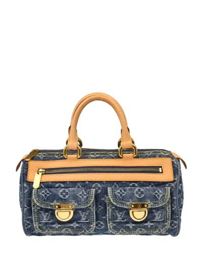 Pre-owned Louis Vuitton 2006 Neo Speedy Handbag In Blue