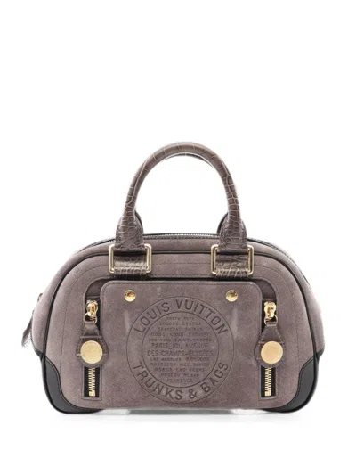Louis Vuitton 2006 Pm Bowling Tote Bag In Gray
