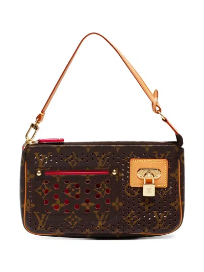 Pre-owned Louis Vuitton 2006 Pochette Handbag In Brown