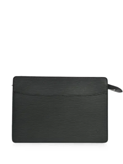 Pre-owned Louis Vuitton 2006 Pochette Homme Clutch Bag In Black