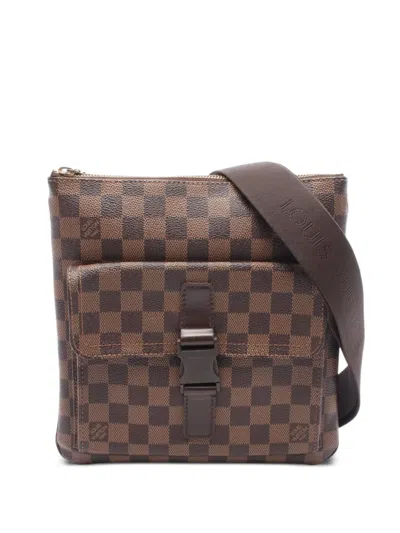 Pre-owned Louis Vuitton 2006 Pochette Melville Crossbody Bag In Brown