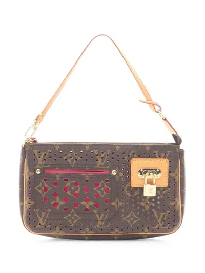 Louis Vuitton 2006 Pochette Monogram Shoulder Bag In Brown