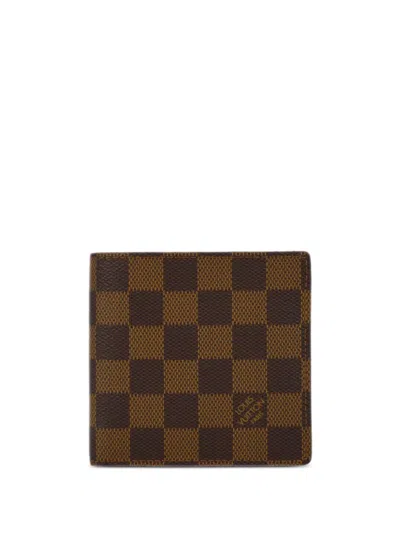 Pre-owned Louis Vuitton 2006 Portefeuille Marco Wallet In Brown