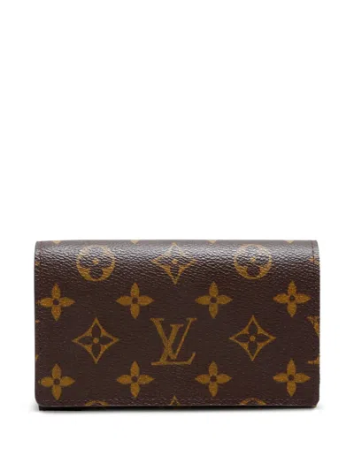 Pre-owned Louis Vuitton 2006 Portefeuille Tresor Wallet In Brown