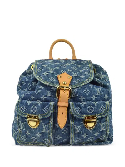 Pre-owned Louis Vuitton 2006 Sac A Dos Gm Backpack In Blue