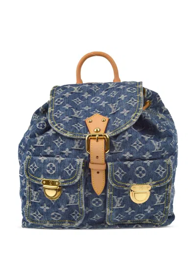 Pre-owned Louis Vuitton 2006 Sac A Dos Gm Backpack In Blue