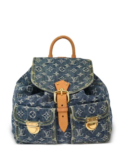 Pre-owned Louis Vuitton 2006 Sac A Dos Gm Backpack In Blue