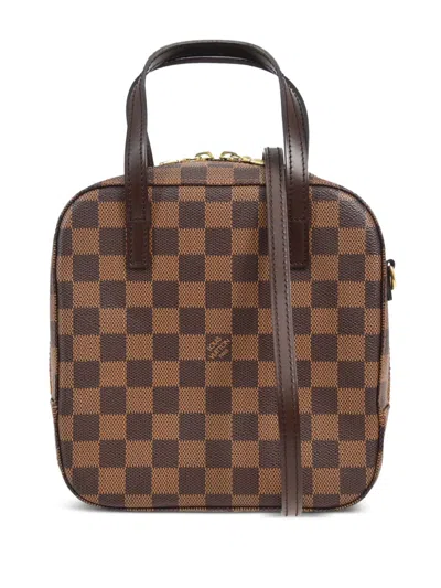 Pre-owned Louis Vuitton 2006 Spontini Two-way Handbag In Brown