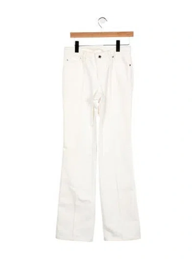 Pre-owned Louis Vuitton 2006 Straight Leg Jeans In White