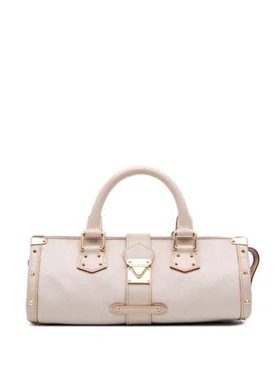 Pre-owned Louis Vuitton 2006 Suhali Lepanoui Pm Handbag In White