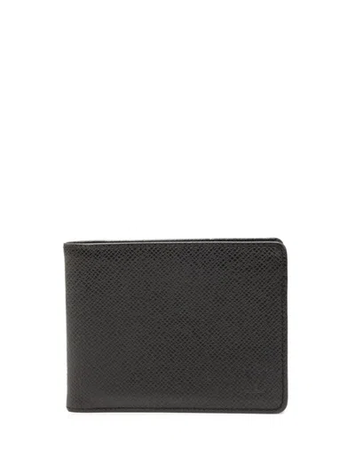 Pre-owned Louis Vuitton 2006 Taiga Multiple Wallet Small Wallets In Black