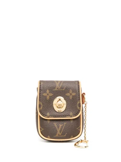 Pre-owned Louis Vuitton 2006  Tulum Pochette Mini Pouch In Brown
