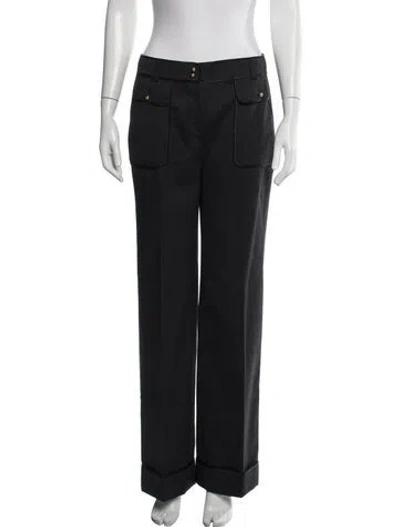 Pre-owned Louis Vuitton 2006 Wide Leg Pants In Black