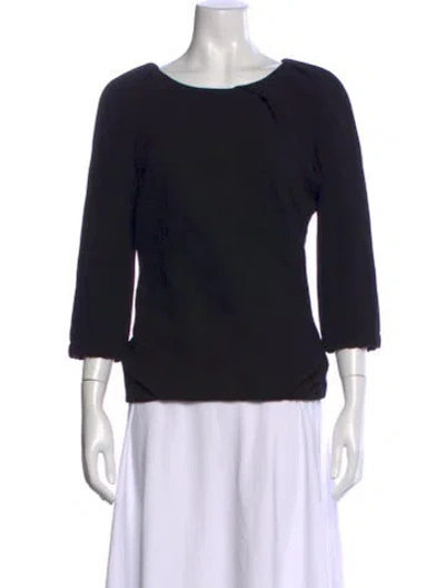 Pre-owned Louis Vuitton 2006 Wool Top In Black
