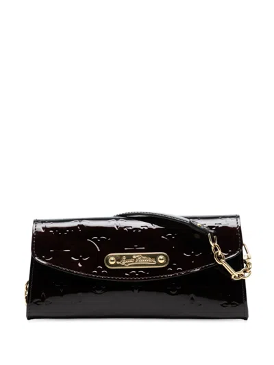 Pre-owned Louis Vuitton 2007-2010 Monogram Vernis Sunset Boulevard Shoulder Bag In Purple