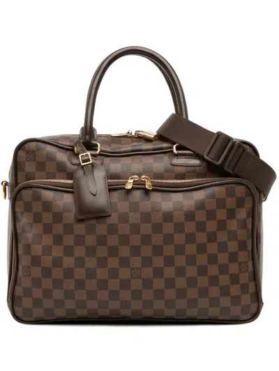 Pre-owned Louis Vuitton 2007-2020 Damier Ebene Icare Business Bag In Brown