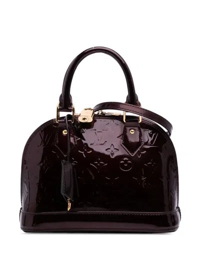Pre-owned Louis Vuitton 2007-2025 Monogram Vernis Alma Bb Satchel