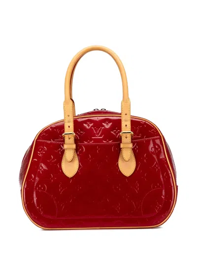 Pre-owned Louis Vuitton 2007-2025 Monogram Vernis Summit Drive Handbag In Red