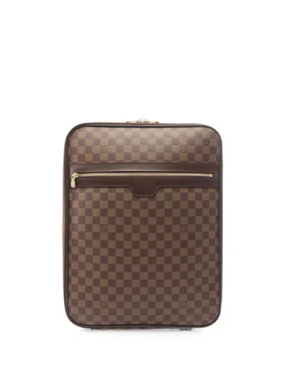 Pre-owned Louis Vuitton 2007 45 Pegas 45 Suitcase In Brown