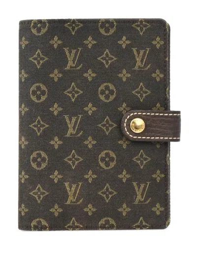 Pre-owned Louis Vuitton 2007 Agenda Pm Notebook Case In Brown