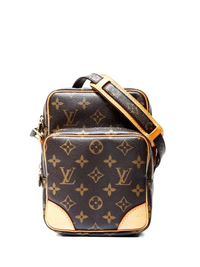 Pre-owned Louis Vuitton 2007 Amazon Monogram Cross Body Bag In Brown