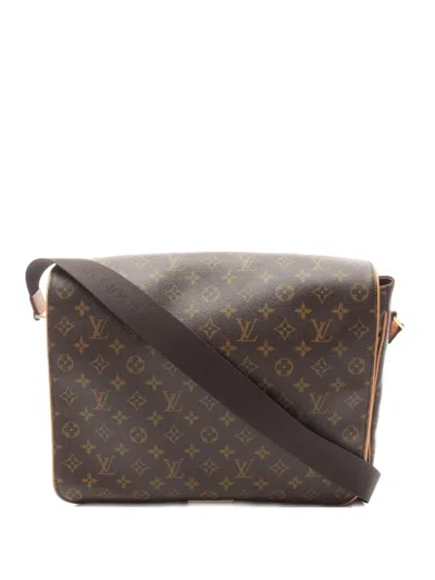 Pre-owned Louis Vuitton 2007 Aves Monogram Shoulder Bag In Brown