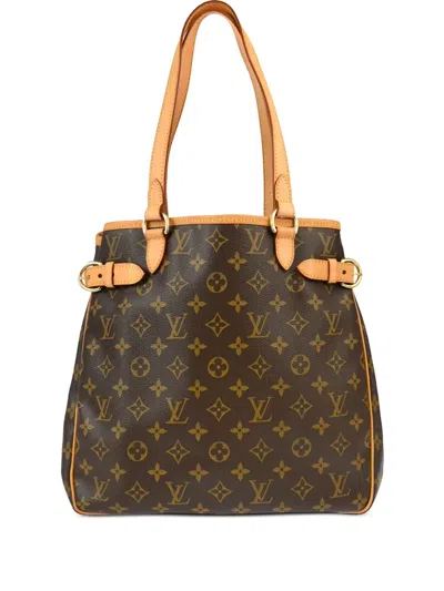 Pre-owned Louis Vuitton 2007 Batignolles Vertical Tote Bag In Brown