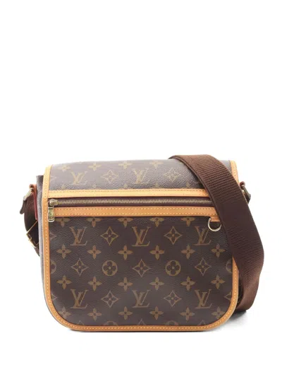 Pre-owned Louis Vuitton 2007 Bosforo Pm Monogram Shoulder Bag In Brown