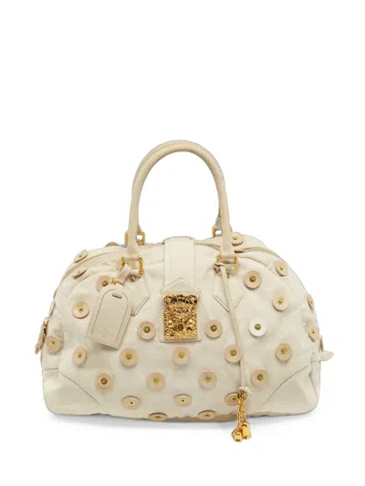 Pre-owned Louis Vuitton 2007 Bowly Panama Tote Bag In Neutrals
