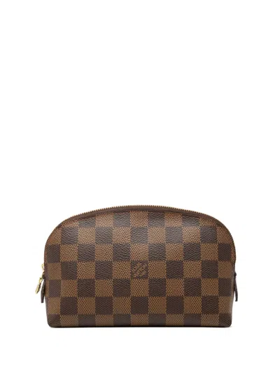 Pre-owned Louis Vuitton 2007 Damier Ebene Cosmetic Pouch In Brown