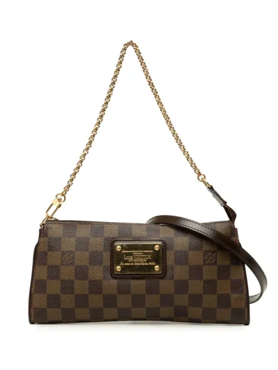 Pre-owned Louis Vuitton 2007 Damier Ebene Eva Satchel In Brown