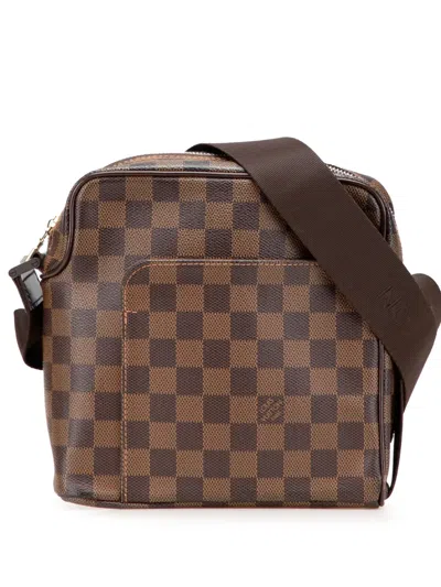 Pre-owned Louis Vuitton 2007 Damier Ebene Olav Pm Crossbody Bag