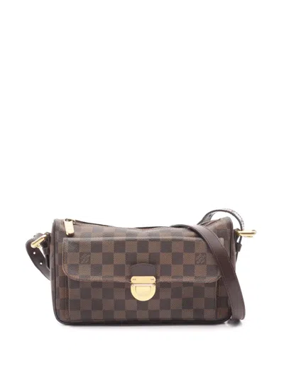 Pre-owned Louis Vuitton 2007 Damier Ebene Ravello Gm Satchel In Brown