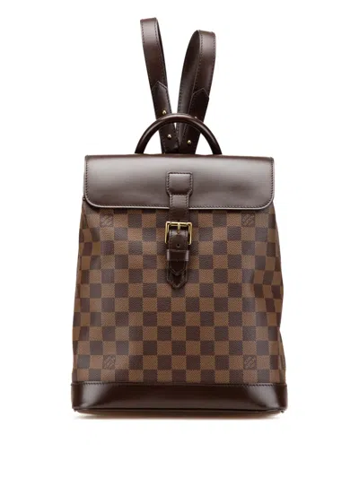 Pre-owned Louis Vuitton 2007 Damier Ebene Soho Backpack
