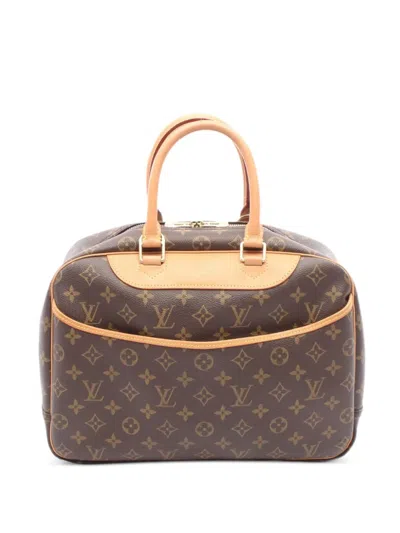 Pre-owned Louis Vuitton 2007 Deauville Handbag In Brown