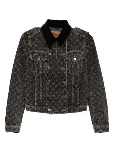 Pre-owned Louis Vuitton 2007 Denim Jacket In Gray