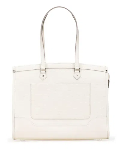 Pre-owned Louis Vuitton 2007 Epi Madeleine Gm Shoulder Bag In White