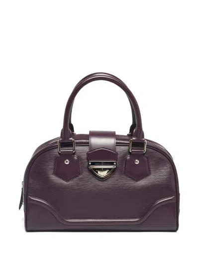 Pre-owned Louis Vuitton 2007 Gm Montaigne Tote Bag In Purple