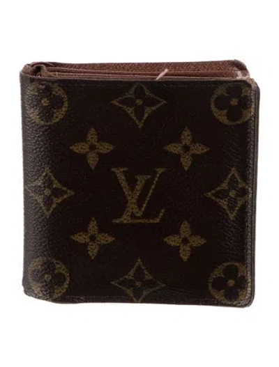 Pre-owned Louis Vuitton 2007 Lv Monogram Bifold Wallet In Brown
